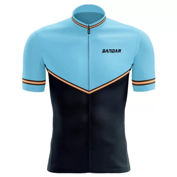 SANDAR 2025 Men Cycling Jersey Cycling Clothing Quick Dry Bicycle Short Sleeves MTB Mallot Ciclismo Enduro Shirts Bike Clothes 9