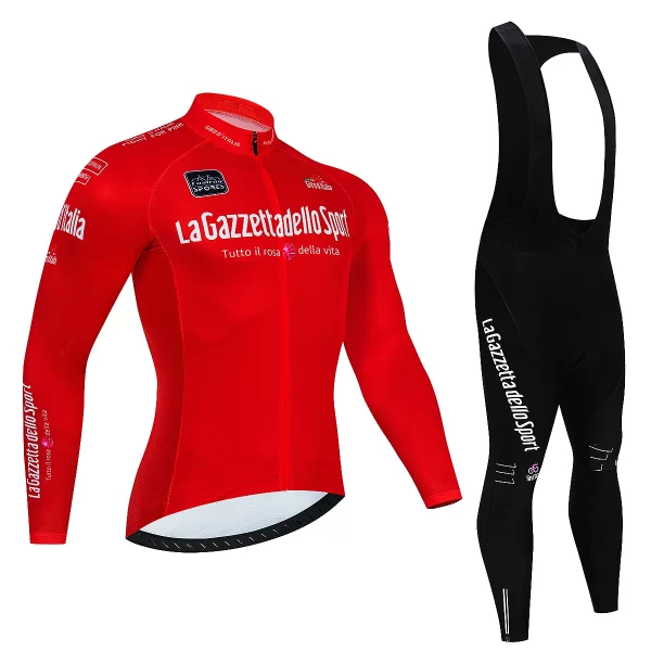 2023 Team Tour De Italia Giro Cycling Jersey Set Mens Clothing Suit Long Sleeve MTB Bike Road Pants Bicycle Bib Ropa Ciclismo 22