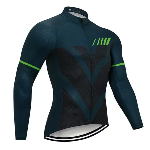 Long Sleeve Ultraviolet-Proof Breathable Tight Fitting Jersey Suit New Mountain Bike Triathlon Cycling Clothes With Pocket 7