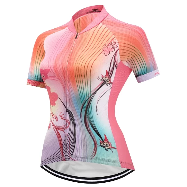 Cycling Clothing 2023 VENDULL Women Cycling Jersey Tops Summer Racing Short Sleeve MTB Bike Jersey Shirt Ropa Ciclismo Maillot 16