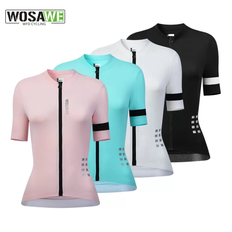 WOSAWE Women's Cycling Jersey Summer Anti-Uv Cycling Bicycle Clothing Quick Dry Mountain Female Bike Clothes 1