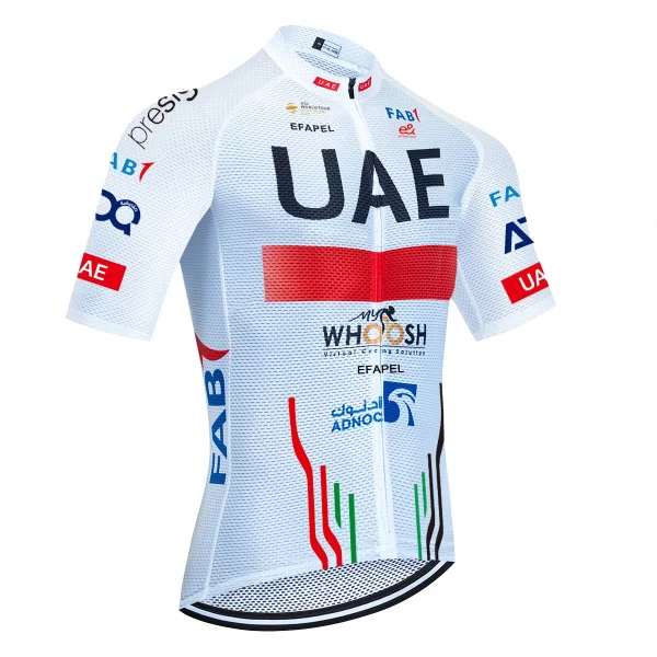 UAE Cycling Jersey Set 2024 Man's Team Short Sleeve Cycling Clothing MTB Bike Uniform Maillot Ropa Ciclismo Summer Bicycle Wear 13
