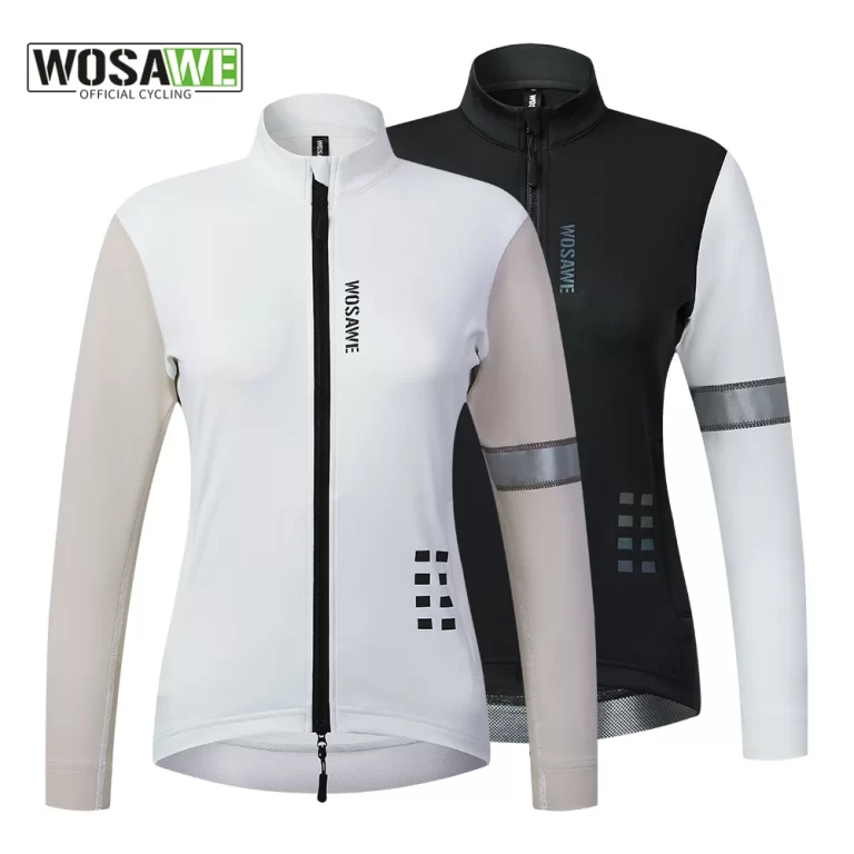 WOSAWE Women's Winter Thermal Fleece Cycling Jersey Long Sleeve Bike Jacket for Riding & Gym Ropa Ciclismo Clothings 1