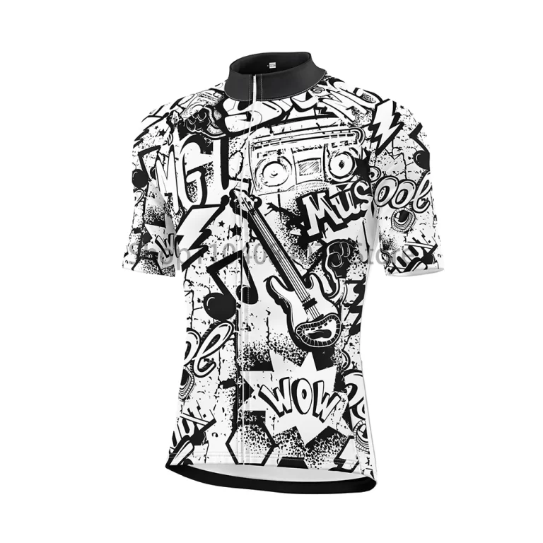 Graffiti and music Original personalized Men's Cycling Jersey Bike MTB Quick Dry Bicycle Race Cycling Wear Popular 1