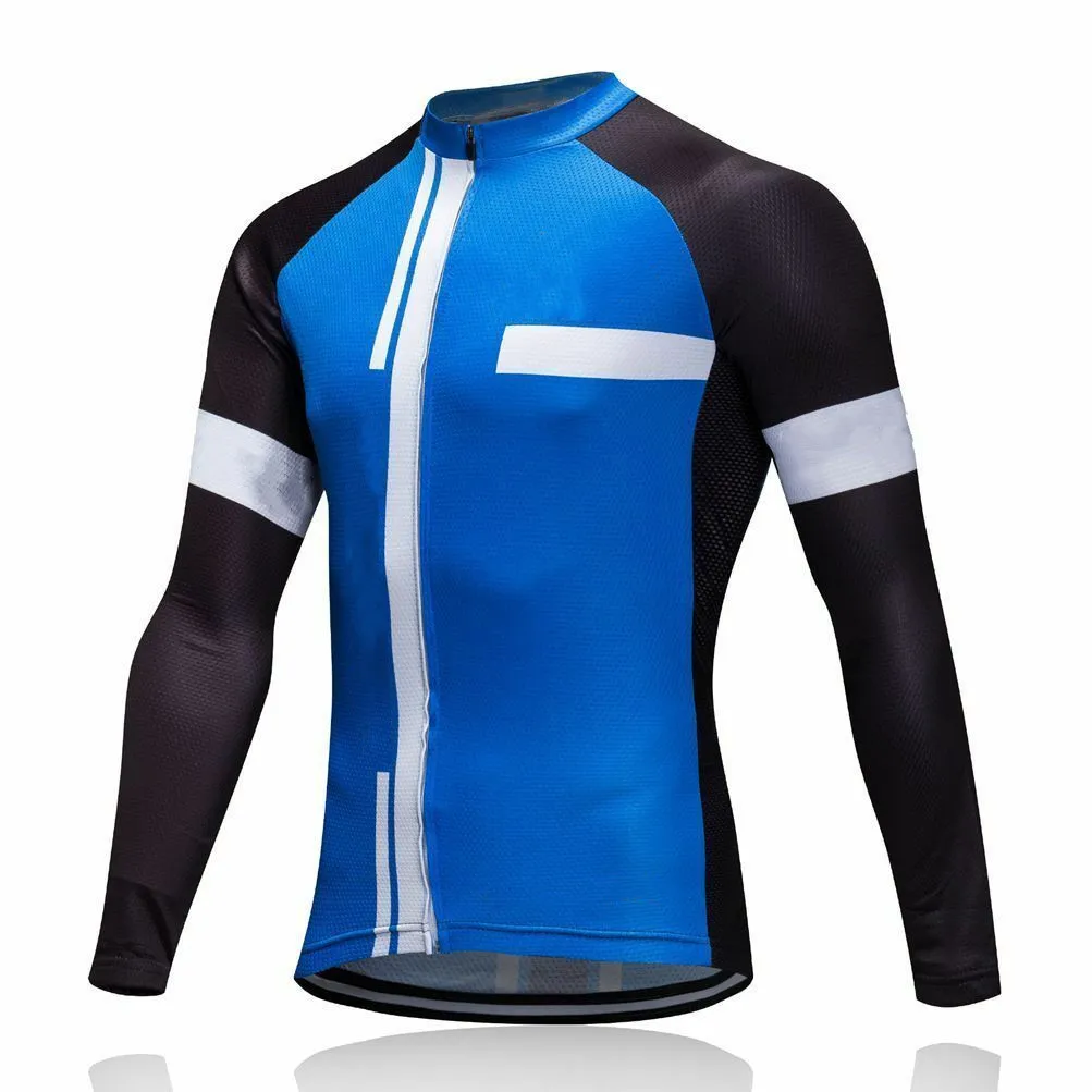 Long Sleeve Ultraviolet-Proof Breathable Tight Fitting Jersey Suit New Mountain Bike Triathlon Cycling Clothes With Pocket 9