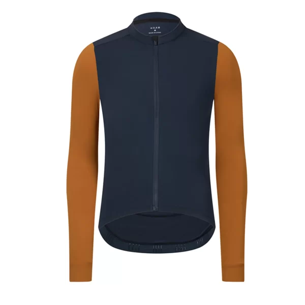 Rsantce 2024 Winter Thermal Fleece Cycling Jersey Top MTB Bike Outdoor Men's Bicycle Clothing Long Sleeve Shirt Uniform 16