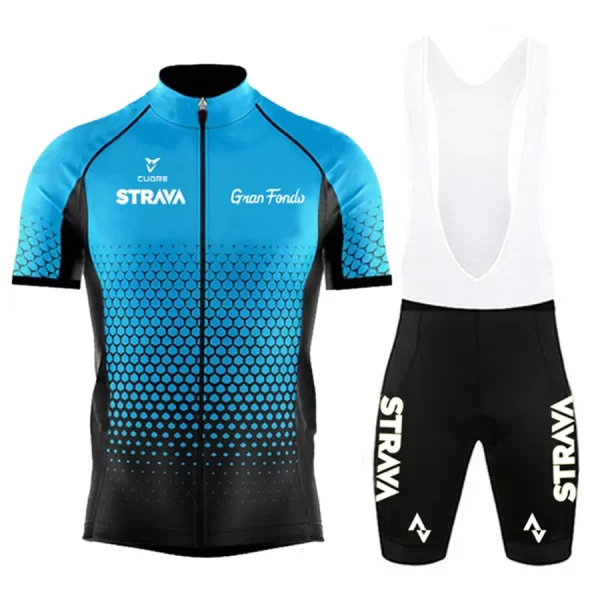 2024 Strvav Cycling Jersey Set Summer Breathable MTB Bike Clothes Uniform Maillot Ropa Ciclismo Men Bicycle Clothing Suit Hombre 7