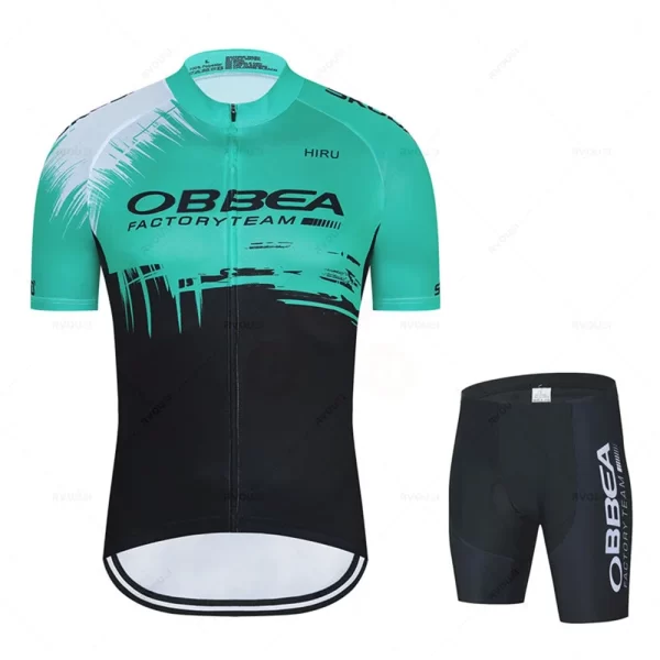 2025 Team Cycling Jersey Set Summer Ropa Ciclismo Men Hiru Short Sleeve Cycling Clothing Outdoor MTB Riding Bike Uniform Maillot 8