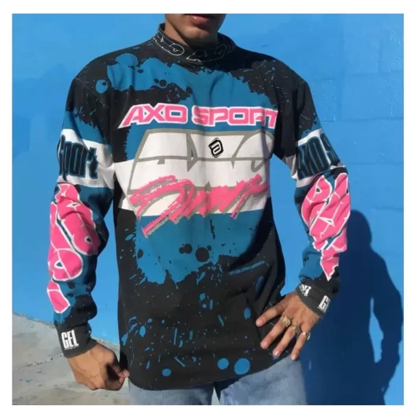 2022 Cross Motorcycle Clothes Mtb Shirt enduro Motocross Jerseys mx DH Off Road Bike downhill Jersey cycling t-shirt camisa mtb 16