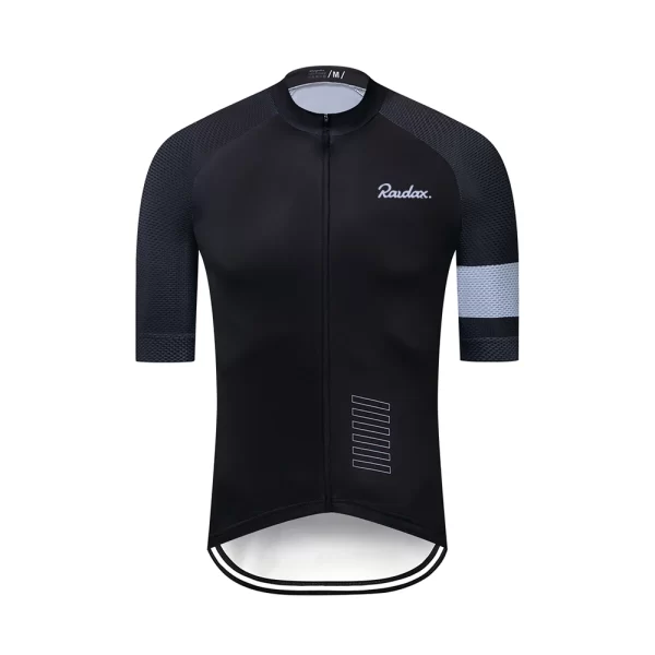 Men Cycling Jersey Raudax Classic Black Cycling Racing Tops Short Sleeve Cyclist Clothes Shirt Maillot Summer Bicycle Bike Wear 8