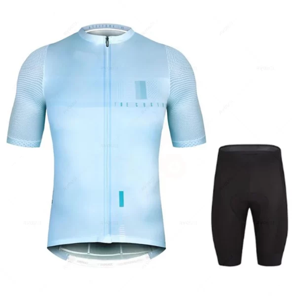 New Pro Team Cycling Jersey Men Cycling Set Bike Clothing Breathable Anti-UV Bicycle Wear/Short Sleeve Maílllot Ciclismo Hombre 25