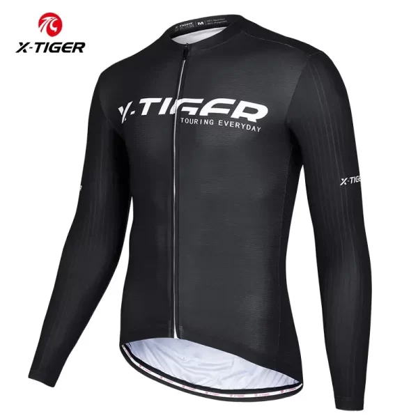 X-Tiger Cycling Jersey Breathable Quick Dry Long Sleeve Top Road Mountain Bike Shirt Motocross Jersey Racing Jersey 9